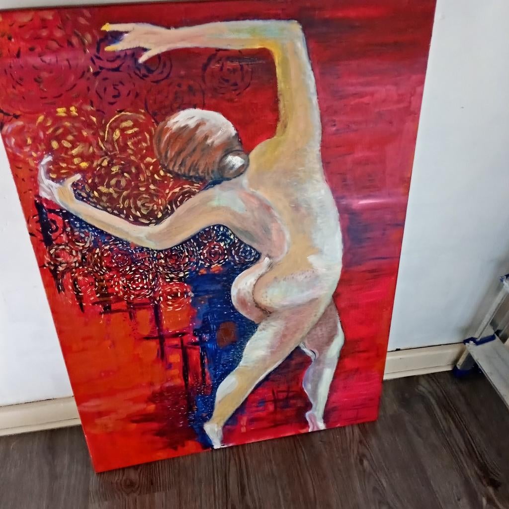 Schilderij naakt 3, Ophalen