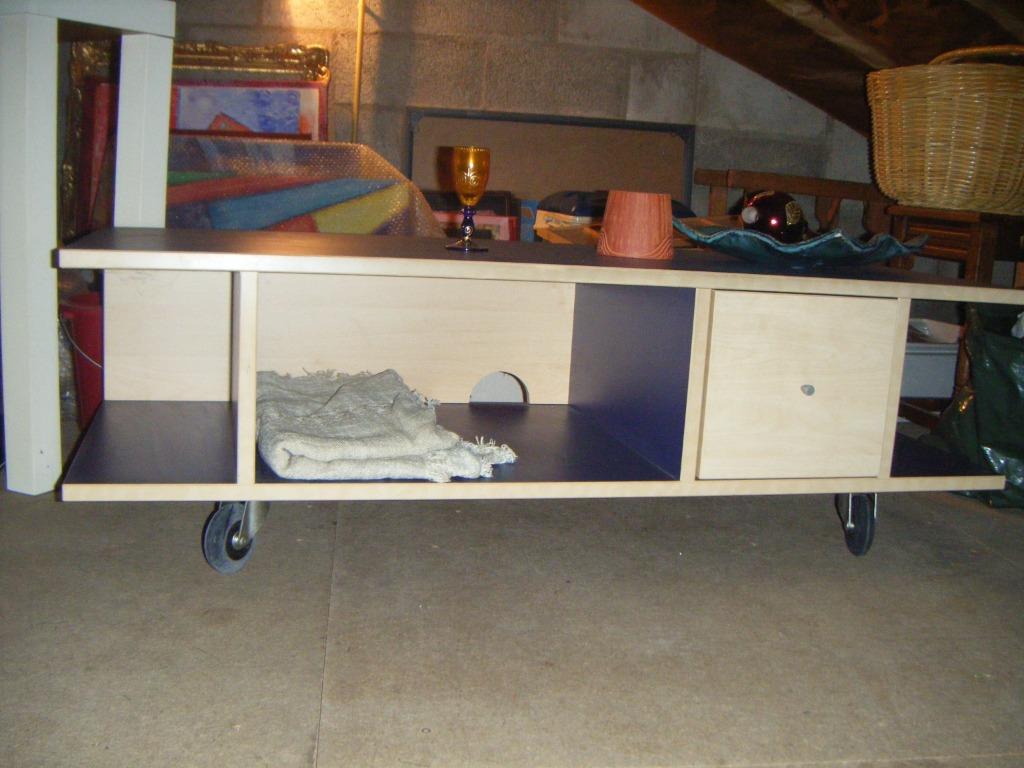 Meuble TV, 25 à 50 cm, Enlèvement ou Envoi, Moins de 100 cm, Comme neuf