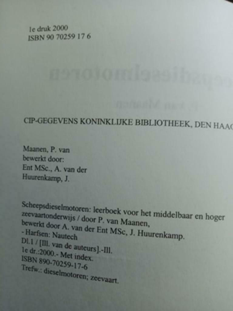 Scheepsdieselmotoren P, Van Maanen, Ophalen of Verzenden, Nieuw, Overige onderwerpen