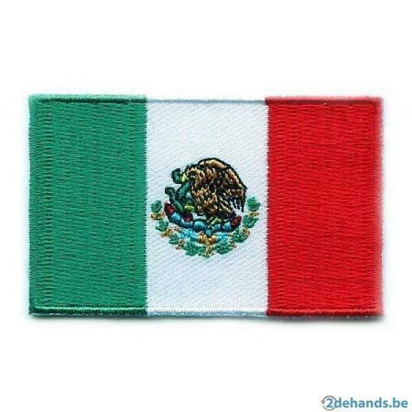 Ecusson drapeau Mexique - 71 x 42 mm, Enlèvement ou Envoi, Neuf