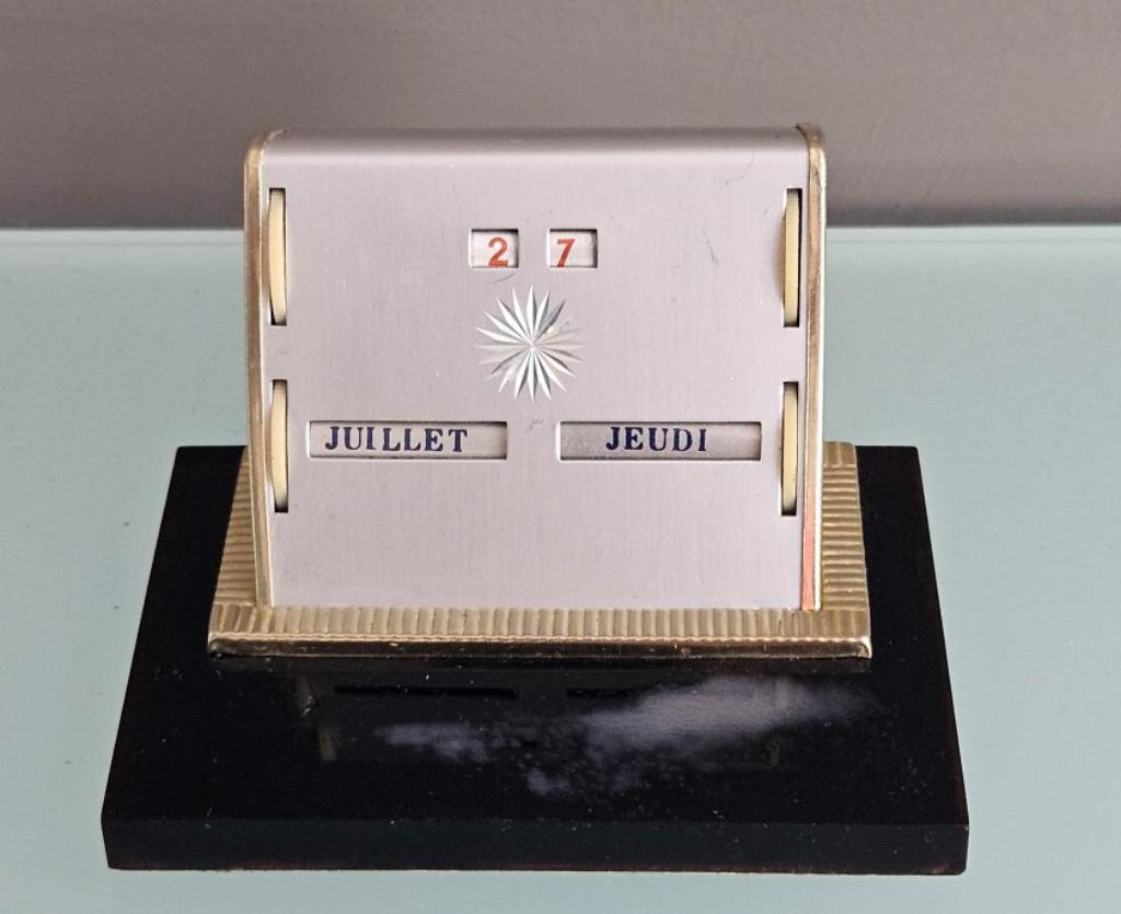 Vintage eeuwigdurende kalender uit de jaren 60, Diversen, Kalenders, Ophalen of Verzenden, Dagkalender, Gebruikt