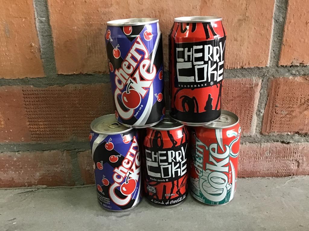 Coca-Cola blikjes usa 6st cherry cola, Envoi, Utilisé, Emballage