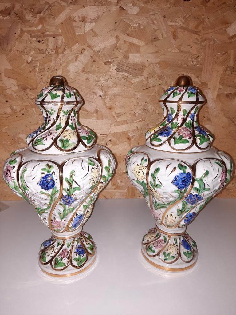 Oude vazen/potten met deksel, Antiek en Kunst, Ophalen of Verzenden