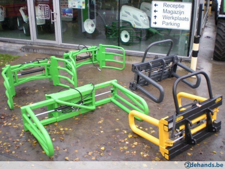 Pince à balles + fourche, godet pélican, lève palette. EURO,, Enlèvement, Autres marques