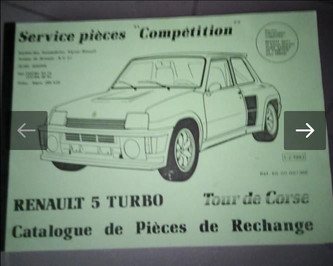 R 5 GT Turbo-wedstrijdcatalogi, Ophalen of Verzenden, Gebruikt, Auto's
