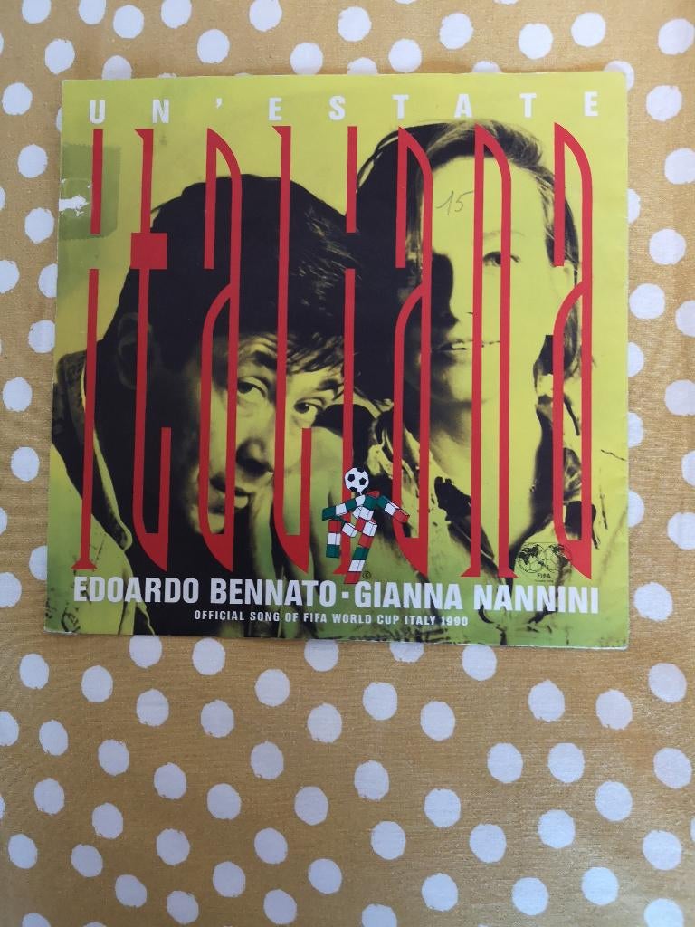 45T EDOARDO BENNATO&GIANNA NANNINI UN'ESTATE ITALIANA, Ophalen of Verzenden, Gebruikt, Pop
