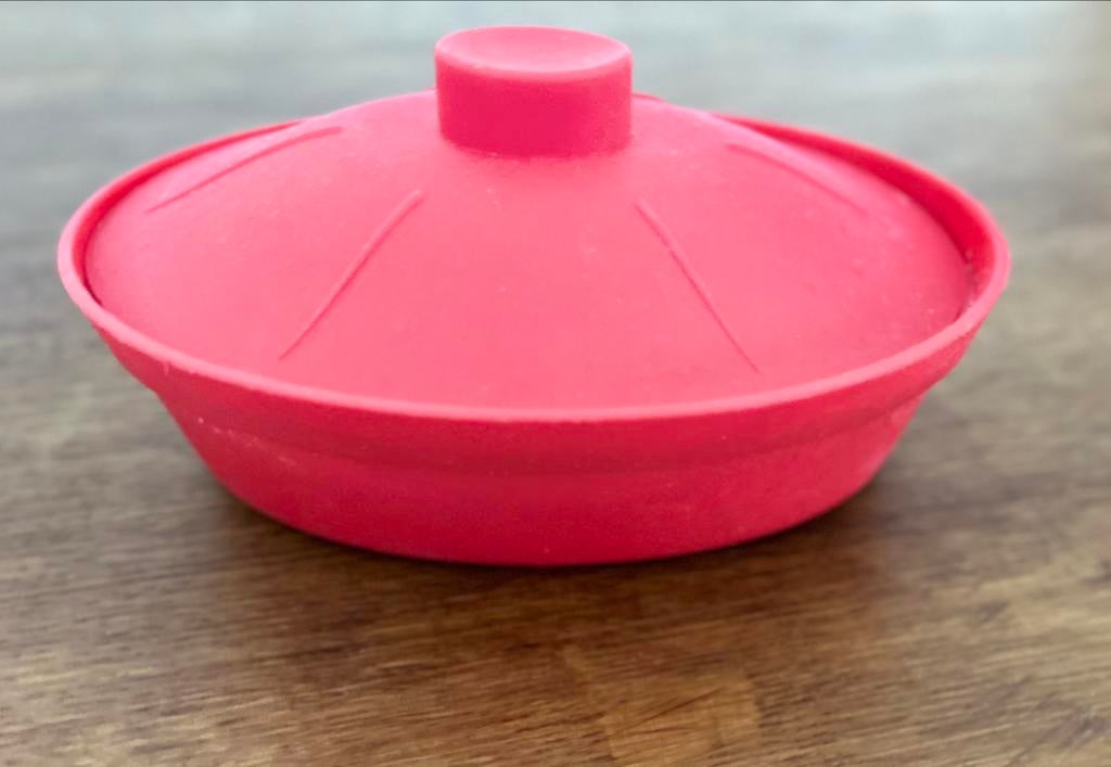 siliconen bakvorm met deksel, Ophalen of Verzenden, Zo goed als nieuw, Bakvorm