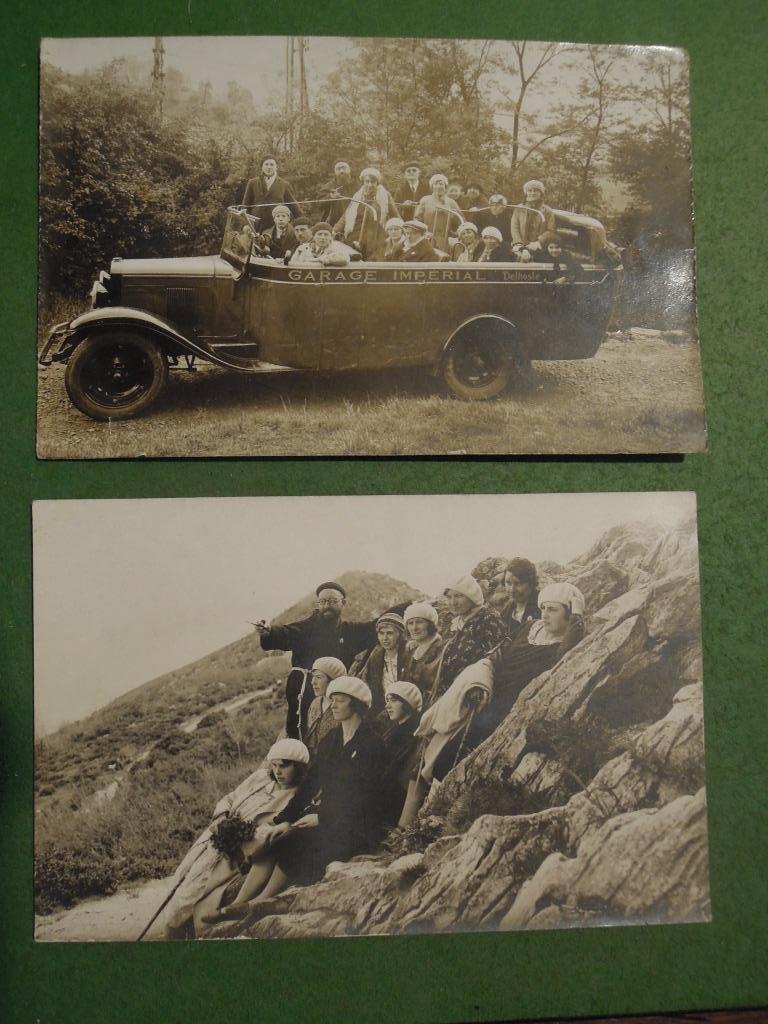 carte postale garage Delhoste Gavarnie Lourdes autobus1931, Enlèvement ou Envoi, 1920 à 1940, Affranchie, France
