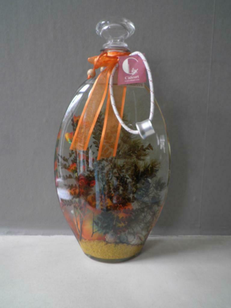olielamp Cideart parfum olie - glas - plantjes, Ophalen, Nieuw