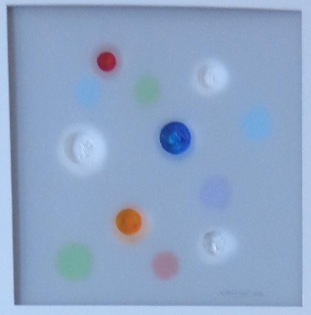 ALBERTO CANT / CIRKELS / ORIGINEEL / 66x51cm / KADER / SIG, Enlèvement ou Envoi