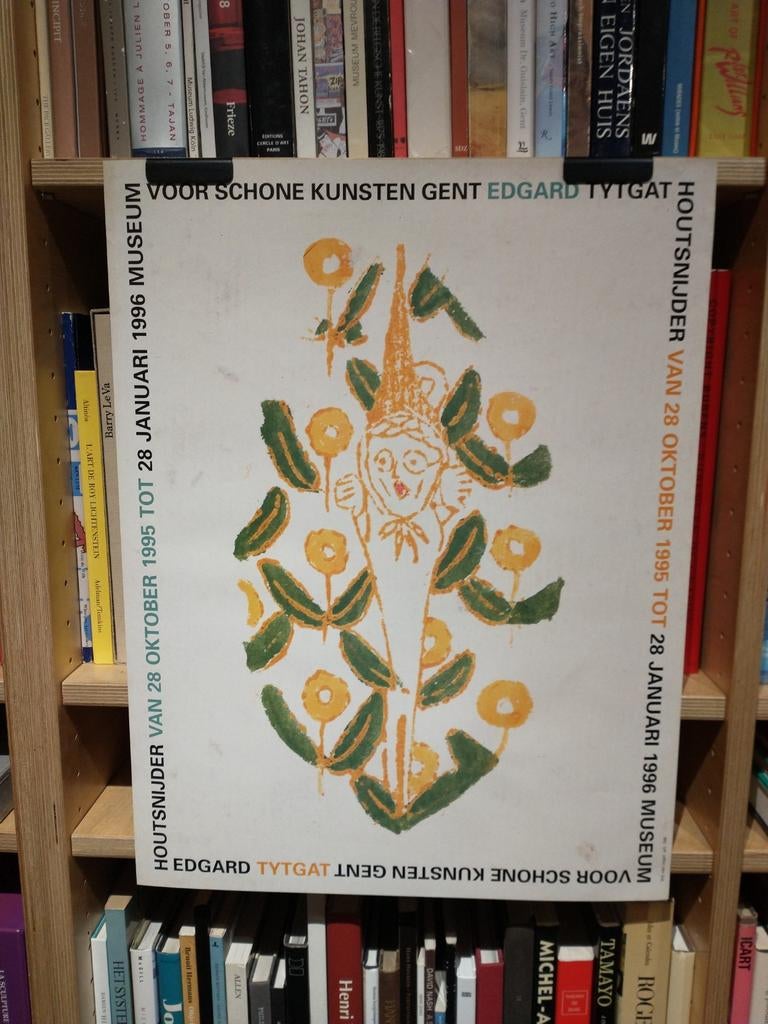 Edgard Tytgat houtsnijder affiche 1995/1996, Ophalen of Verzenden, Gebruikt