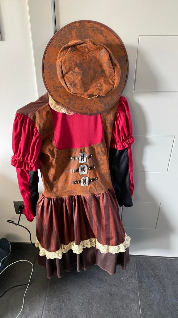 Steampunk kinderkleed met hoed, Kleding | Dames, Carnavalskleding en Feestkleding, Ophalen of Verzenden, Zo goed als nieuw