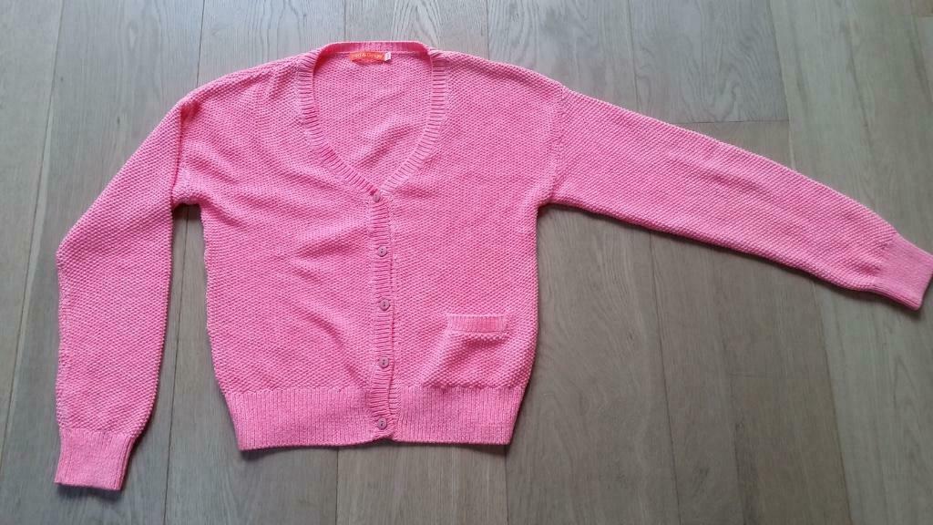 Felroze cardigan 'Fred&Ginger' NIEUW! (152), Meisje, Trui of Vest, Nieuw, Ophalen of Verzenden