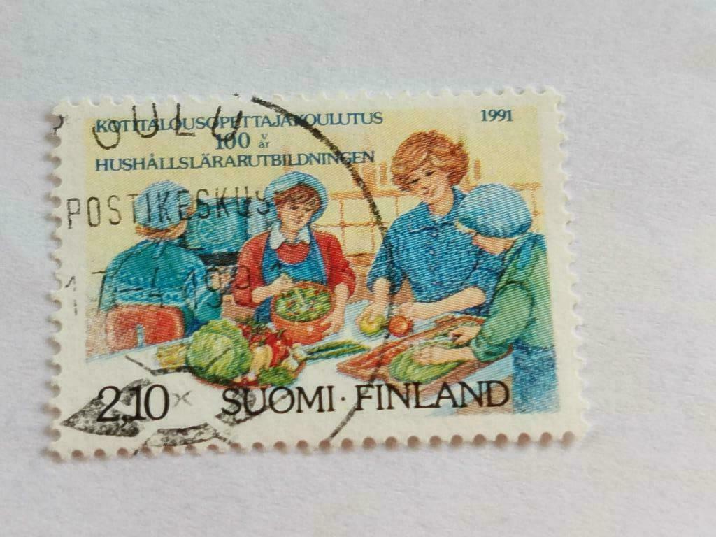 Finland 1991 - Yv 1097 - huishoudkunde onderwijs, Verzenden, Finland, Gestempeld