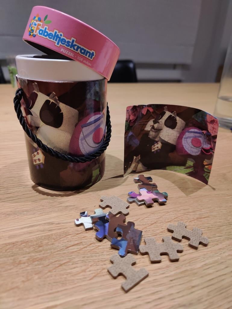 Puzzel Fabeltjeskrant 108 stukjes, Verzamelen, Poppetjes en Figuurtjes, Ophalen of Verzenden, Zo goed als nieuw