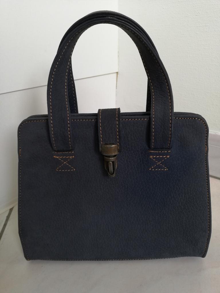Sac à main Catalina De Indias bleu daim, Enlèvement ou Envoi, Comme neuf, Sac à main