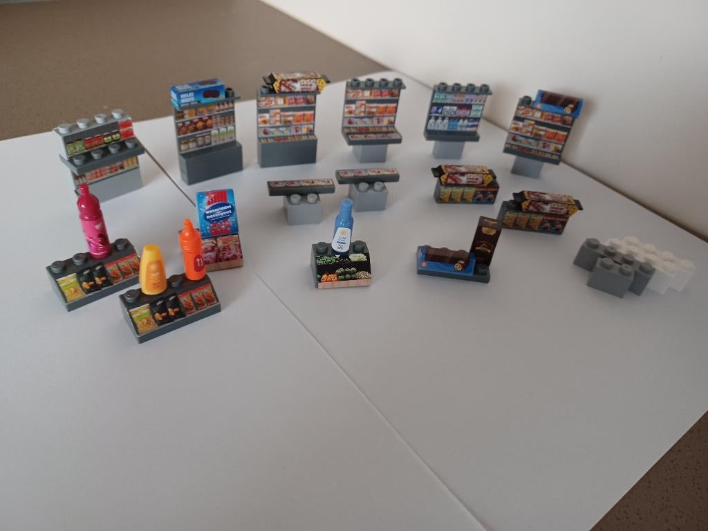 Speelgoed Delhaize bouwpakketjes, Enlèvement ou Envoi, Comme neuf, Construction