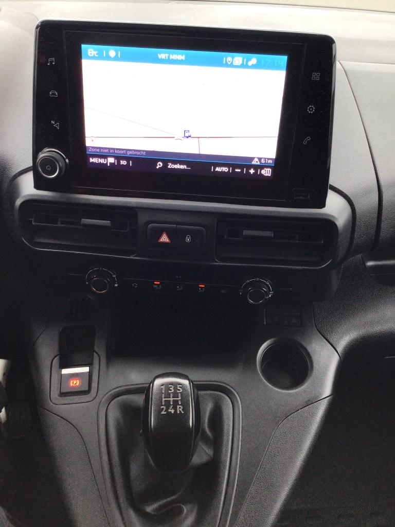 citroen berlingo 100pk 2021 3plaatsen airco/navi/ 9950e ex, Stof, 4 cilinders, Citroën, Wit