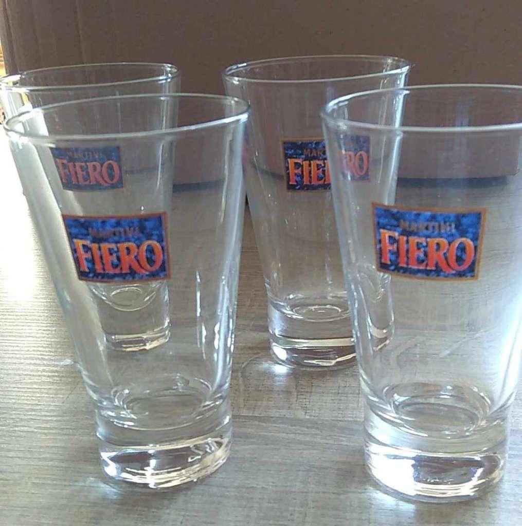 martini fiero glazen Set van 4 stuks, Ophalen of Verzenden