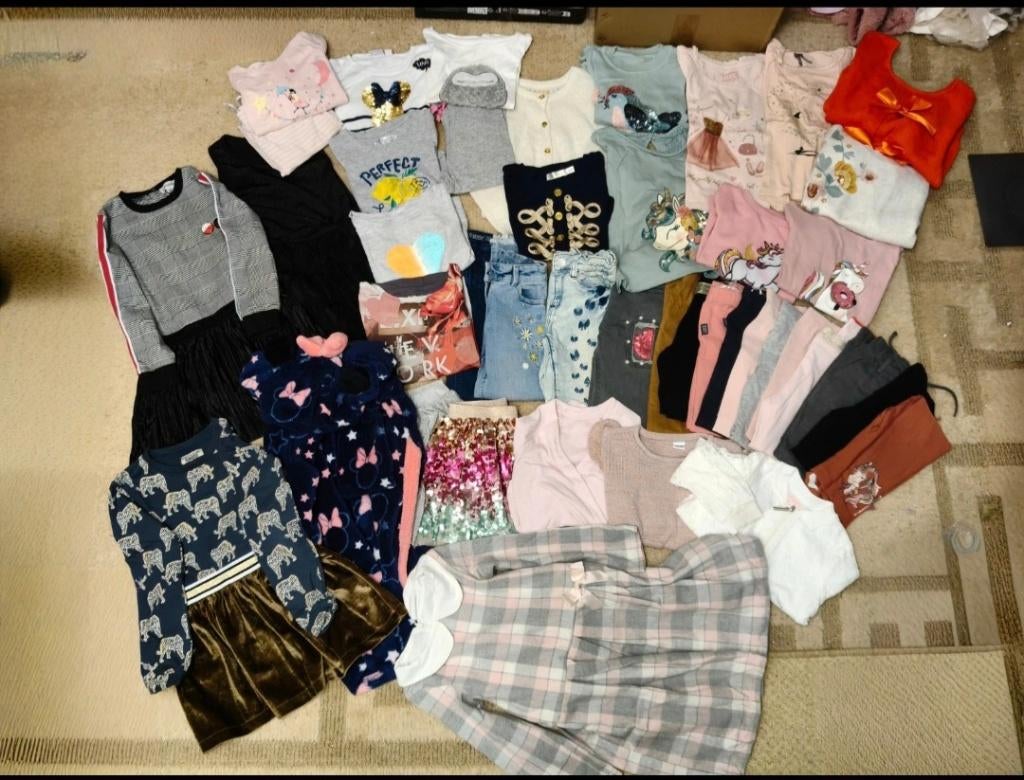 Pakket kleding meisje maat 110, Enlèvement ou Envoi, Comme neuf, Taille 110