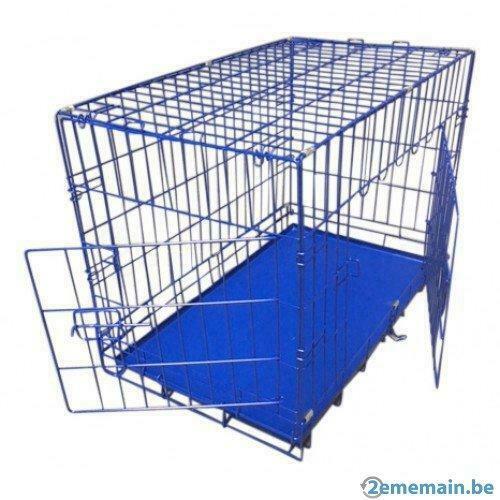 Cage chien bleu (3 tailles) cage chat parc chien enclos XL, Dieren en Toebehoren, Honden-accessoires, Nieuw, Verzenden