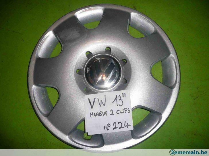 enjoliveur VW  13'' (n°224) - très bon état -1 pc, Auto-onderdelen, Banden en Velgen, Velg(en), 13 inch, Gebruikt, Ophalen of Verzenden