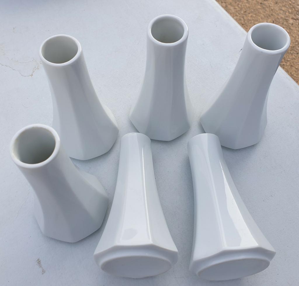 Lot de 10 vases blancs, Enlèvement ou Envoi, Comme neuf