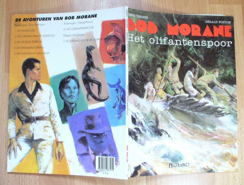 LOTJE 2X BOB MORANE - FORTON - OLIFANTENSPOOR VALLEI ANGSTEN, Forton, Ophalen of Verzenden, Zo goed als nieuw, Meerdere stripboeken