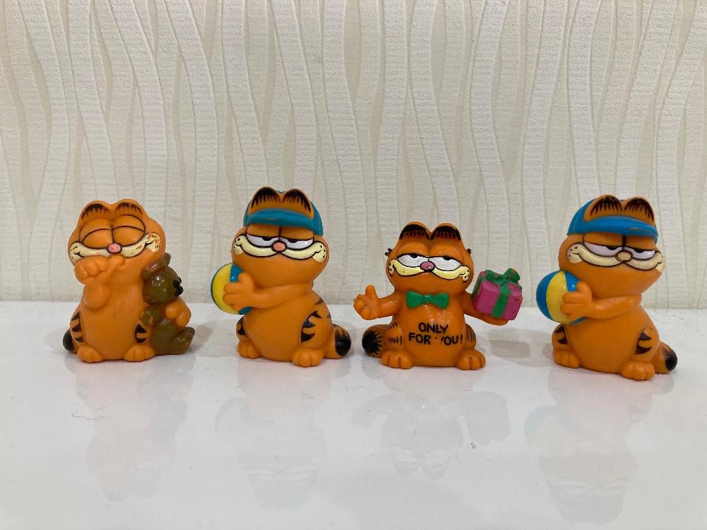vintage GARFIELD poppetjes uit 1981 BULLY, Verzamelen, Poppetjes en Figuurtjes, Ophalen of Verzenden