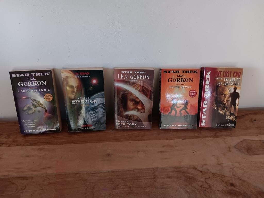 Lot boeken star trek Engelstalig. 5stuks, Enlèvement ou Envoi