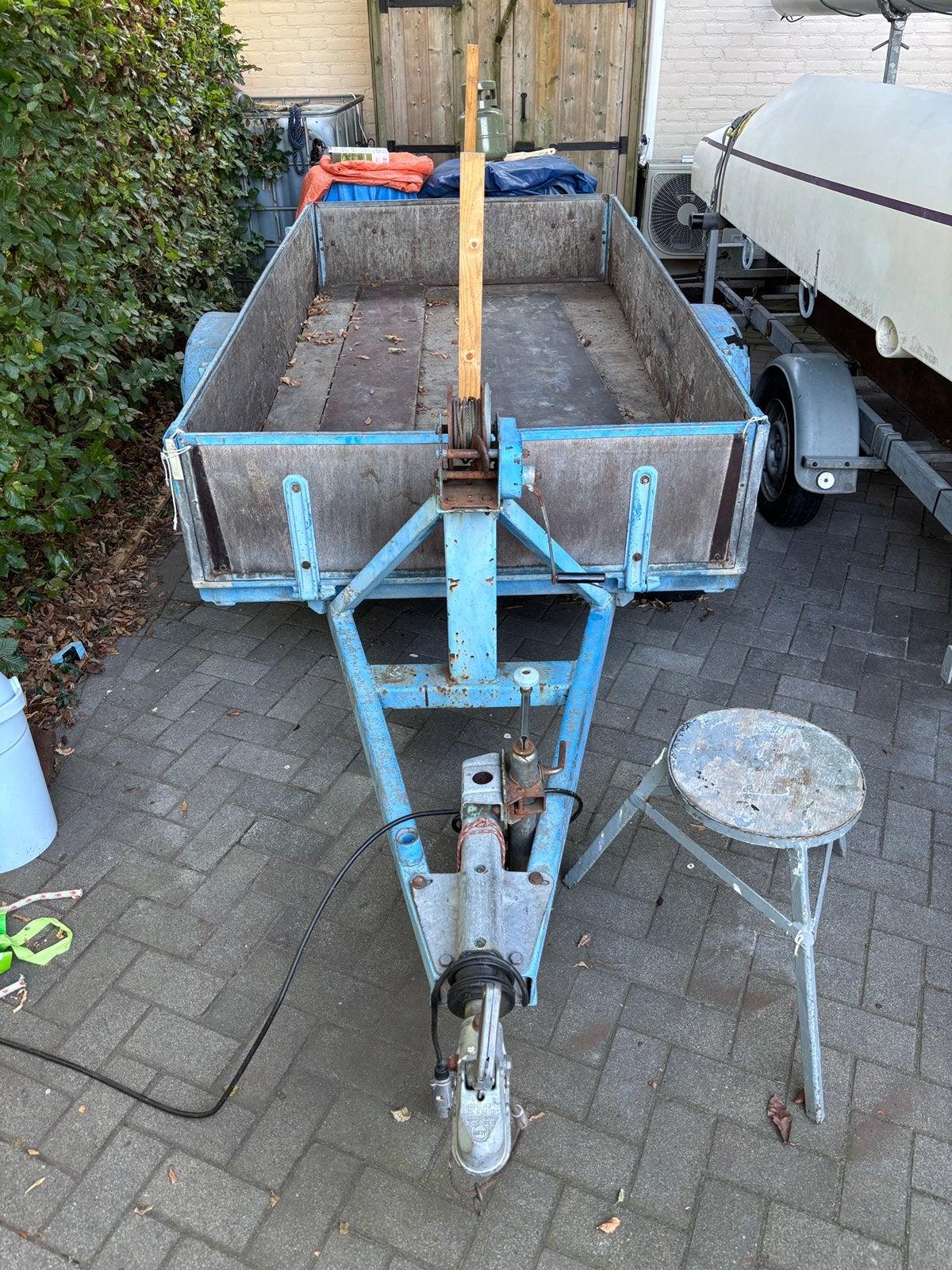 Aanhangwagen, Ophalen, Gebruikt
