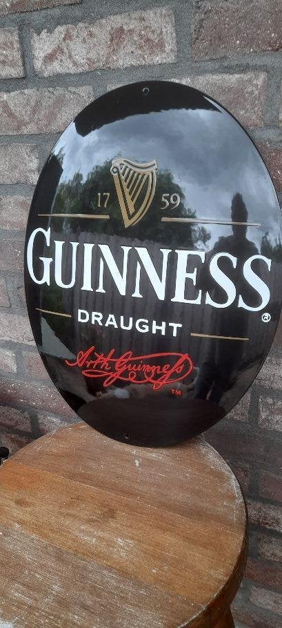 guiness  bier emaille bord repro, Ophalen of Verzenden, Nieuw, Reclamebord