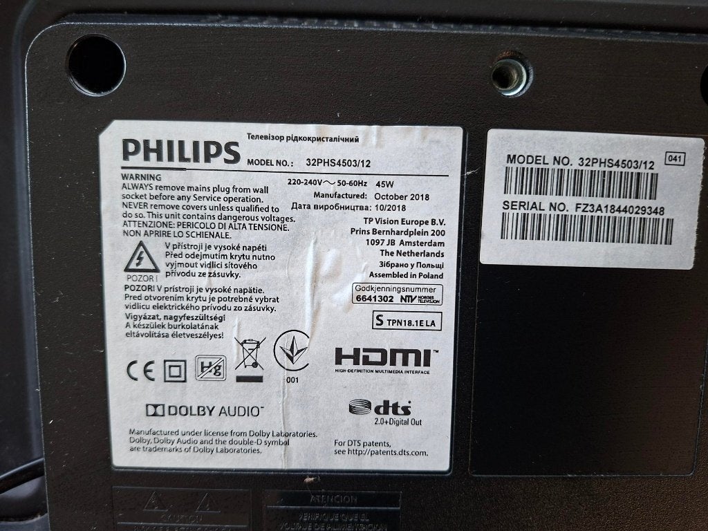 Tv Phillips, Enlèvement, Comme neuf, LED