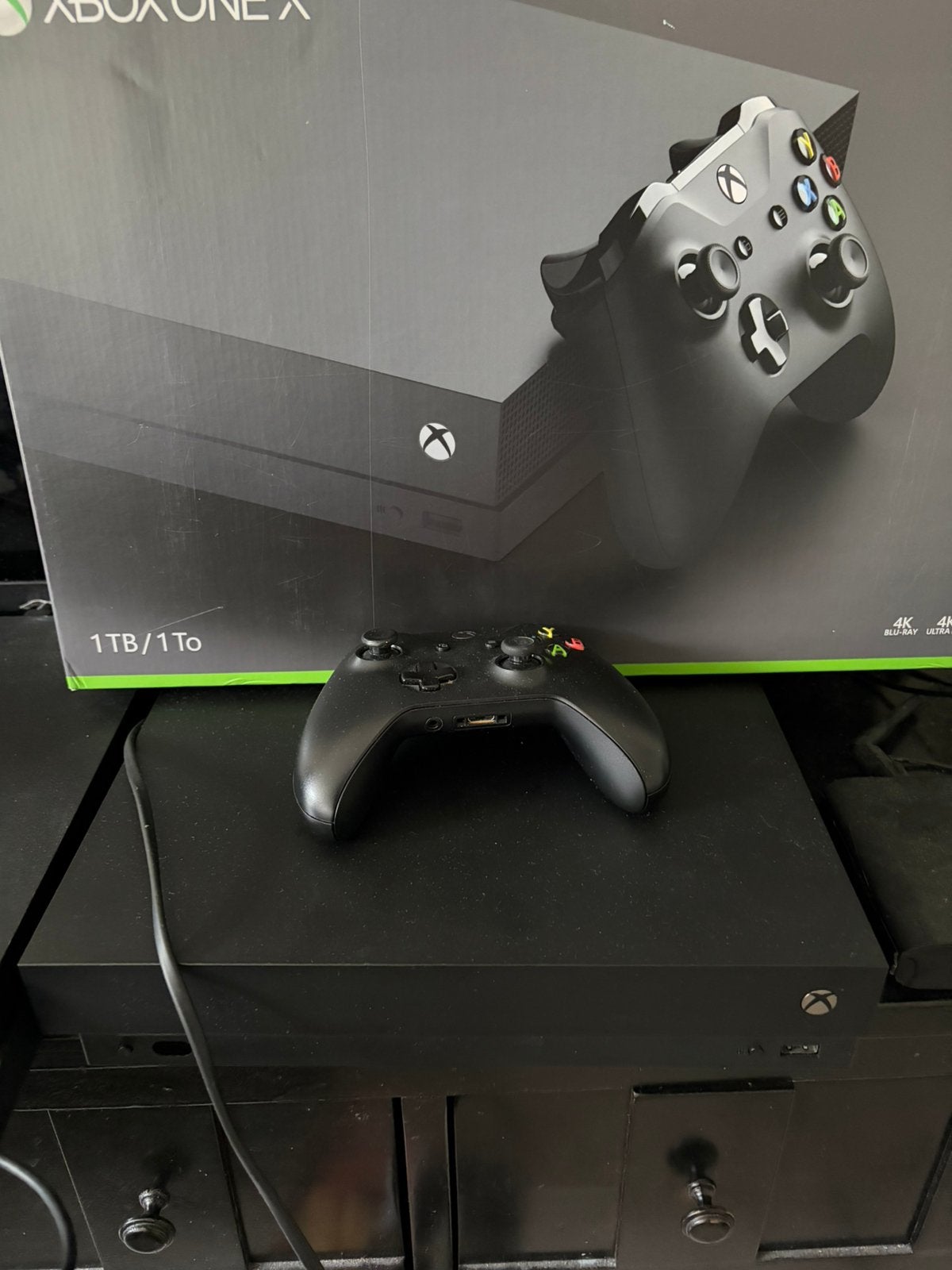 Xbox one X + jeux crash, Ophalen, Zo goed als nieuw, Xbox One
