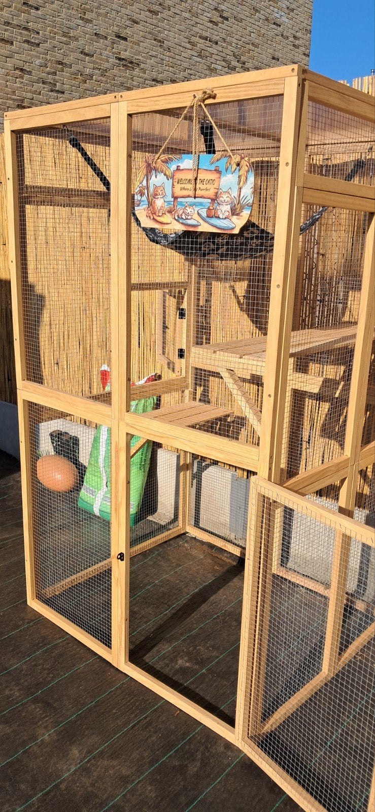 Kattenren, dierenren, Enlèvement, Neuf, Bois