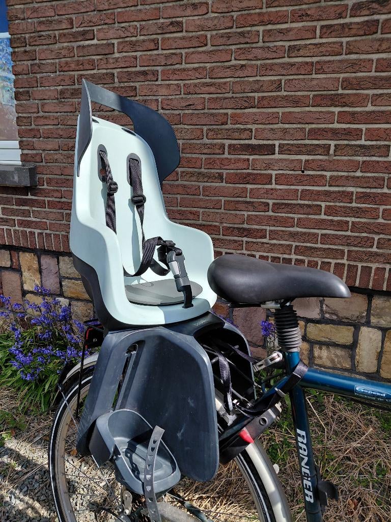 Bobike Maxi Go Carrier kinderfietsstoel – Marshmallow Mint, Achterzitje, Boobike, Ophalen, 15 t/m 25 kg