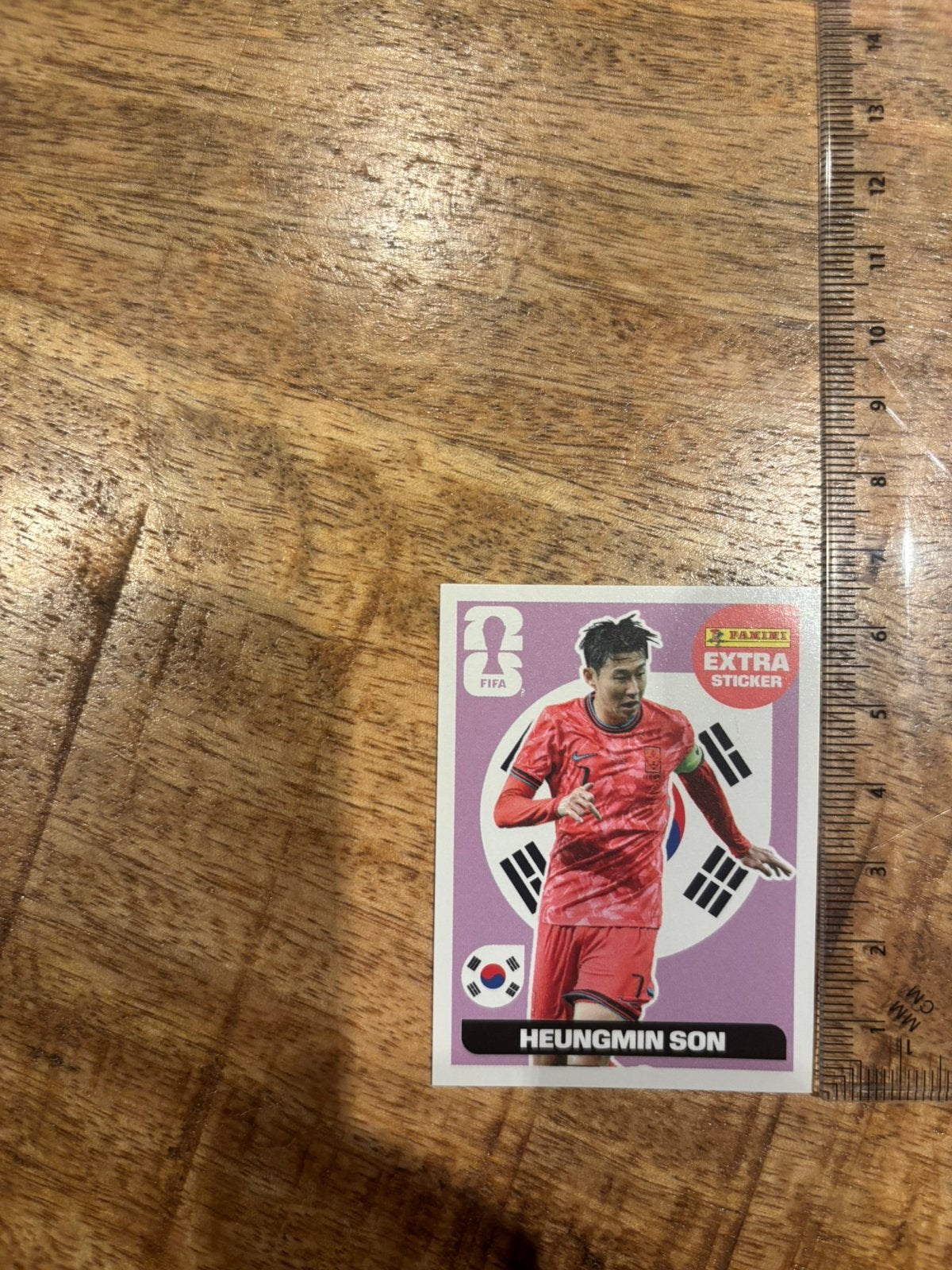 Panini extra sticker - Paars Heungmin Son, Ophalen of Verzenden