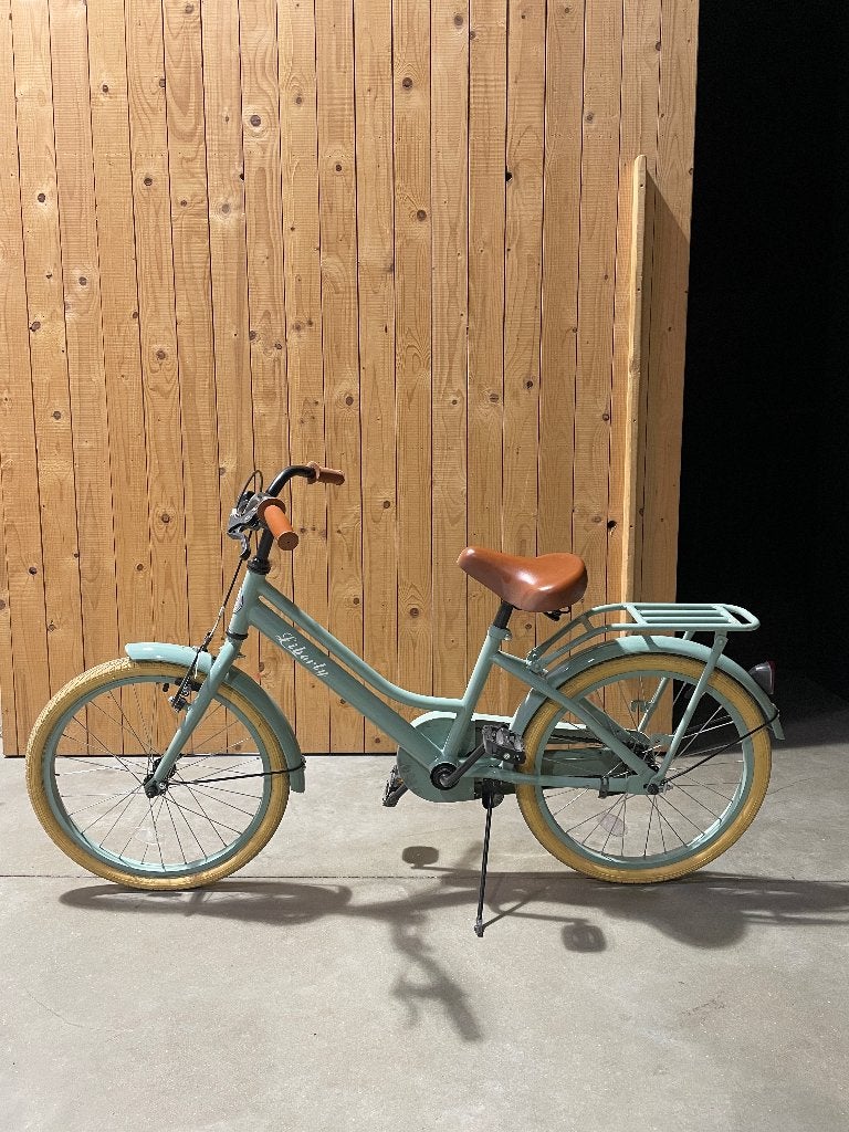 Liberty meisjesfiets 20 inch, mintgroen met bruin zadel, Frein à rétropédalage, Liberty, Utilisé, Frein à main