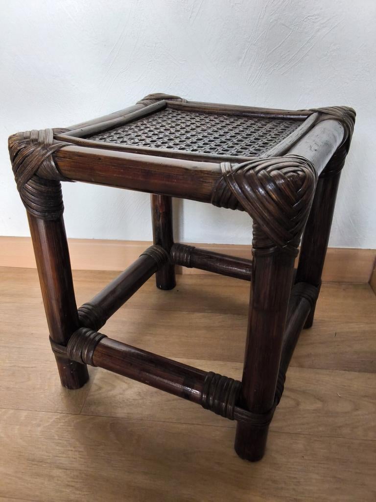 Klein plantentafeltje rotan ! Vintage staat jaren 80 & 90 !, Ophalen