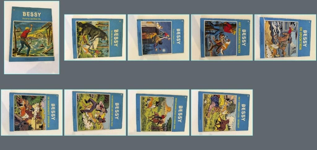Lot 9 Bessy strips - Willy Vandersteen (gekleurde reeks), Meerdere stripboeken, Ophalen, Gelezen