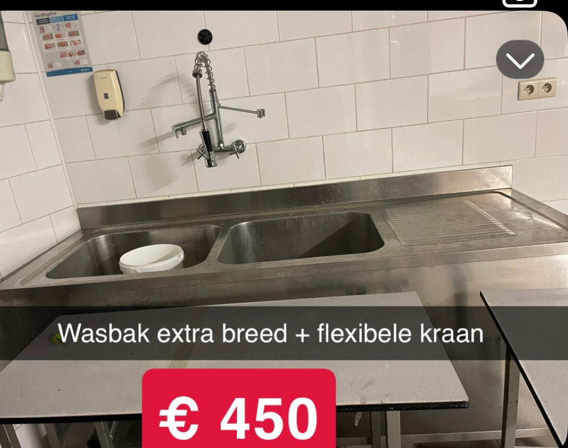 Wasbak met flexibele kraan., Ophalen of Verzenden