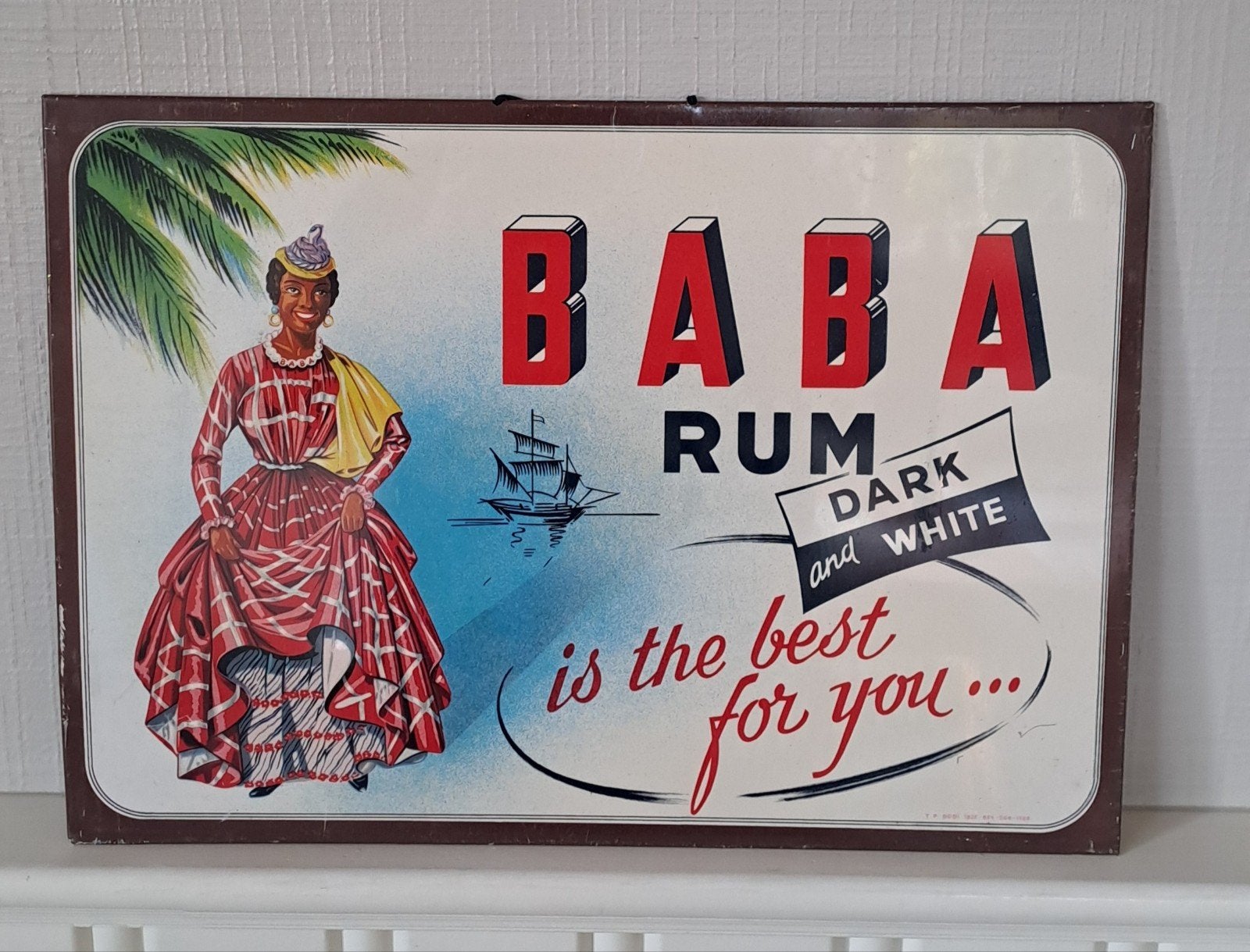 Panneau publicitaire Baba Rum de 1958, Enlèvement ou Envoi