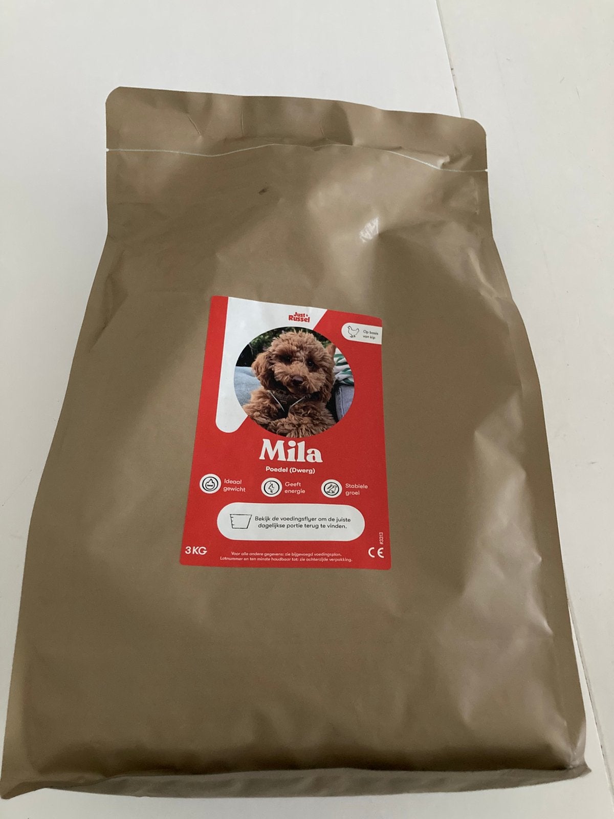 Sac de 3 kg de nourriture pour chien Just Russel, Animaux & Accessoires, Enlèvement, Chien