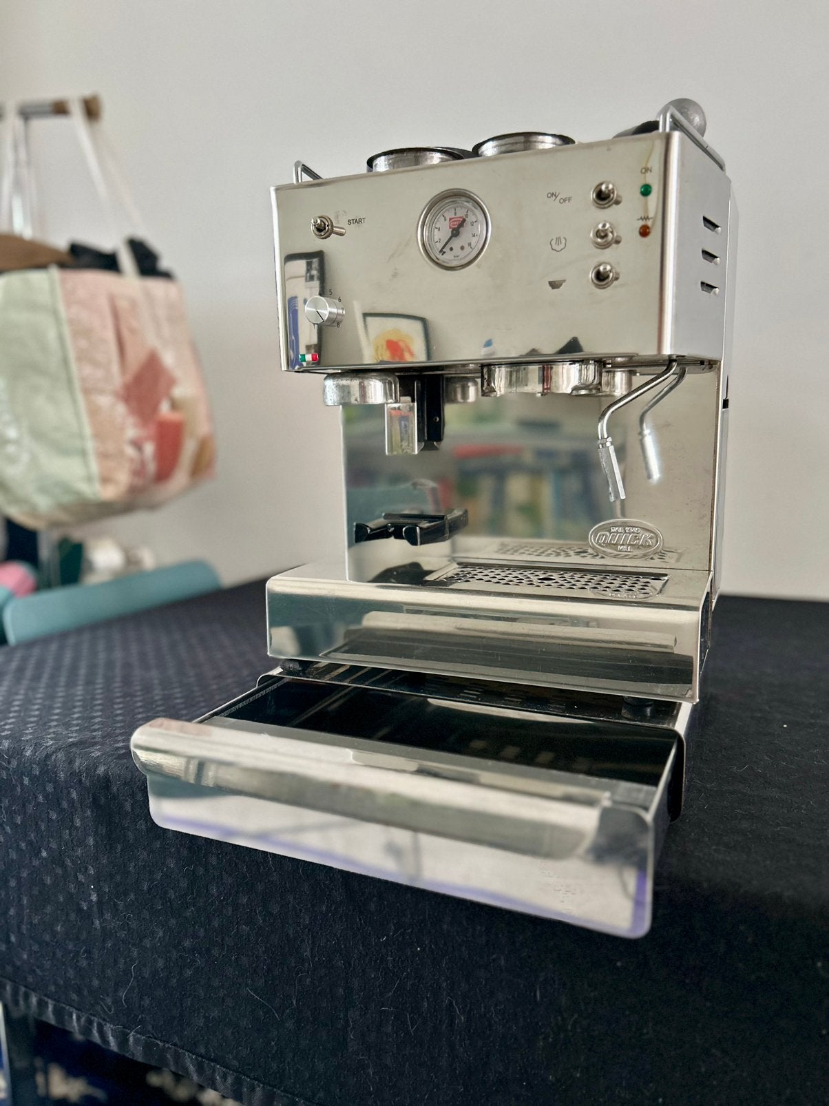 Quickmill 3035 met toebehoren, Elektronische apparatuur, Ophalen, Gebruikt, Espresso apparaat, 2 tot 4 kopjes
