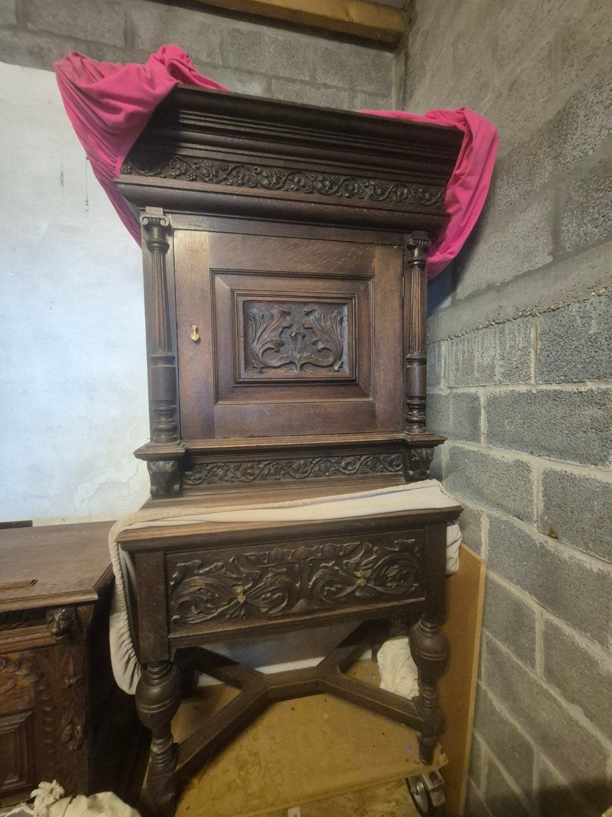 cabinet anglais ancien +- 17e siècle, Antiquités & Art, Enlèvement
