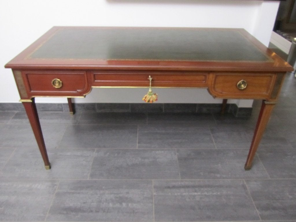 Louis XV bureau met leder inleg - prachtig stuk !, Antiek en Kunst, Antiek | Kantoor en Zakelijk, Ophalen