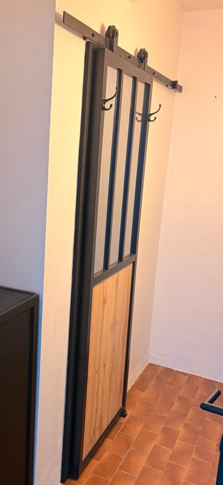 Barndeur met schuifsysteem, Huis en Inrichting, Ophalen, Zo goed als nieuw