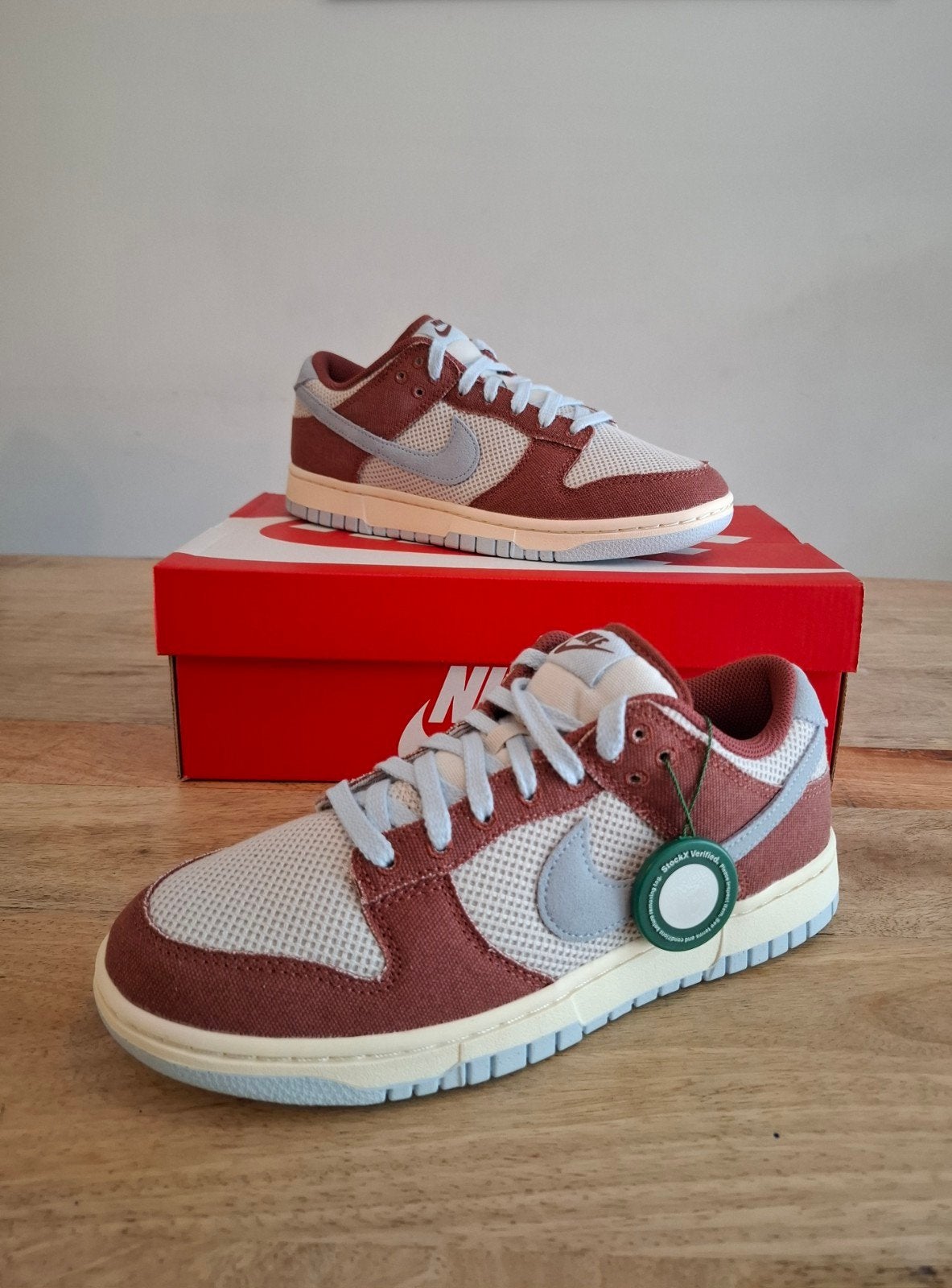 Nike Dunk Low Retro SE « Terra Brown Celestine Blue », Neuf, Enlèvement ou Envoi, Nike, Blanc