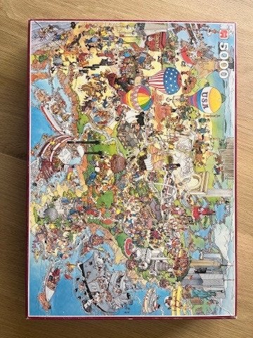 Puzzel USA 5000 stukjes., Hobby en Vrije tijd, Ophalen, Meer dan 1500 stukjes, Zo goed als nieuw, Legpuzzel