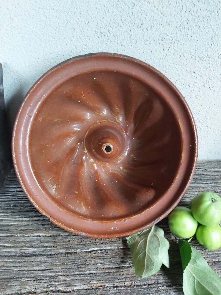 Mooie oude aardewerken tulband vorm / cake vorm, Antiek en Kunst, Ophalen of Verzenden